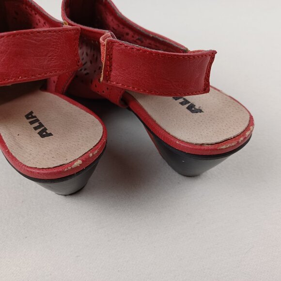 ALIA Perforated Leather Slingback Sandals - Picture 16 of 16